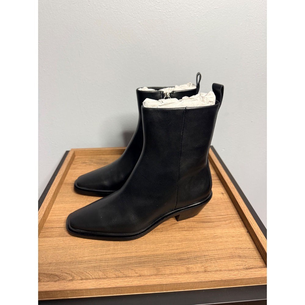 Everlane The City Boot Black Leather Size 7.5 - Picture 7 of 10